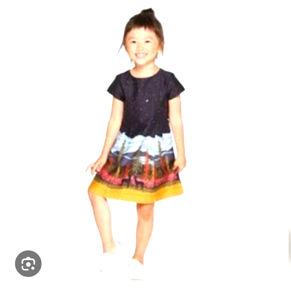 Genuine Kids by Oshkosh Forest Themed Dress Size 5T Cottagecore Cabincore